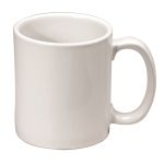 Oneida® Buffalo® China 11oz C-Handle Mug, Bright White with Rolled Edge
